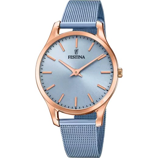 Relógio feminino Festina F20507/2 aço azul mate