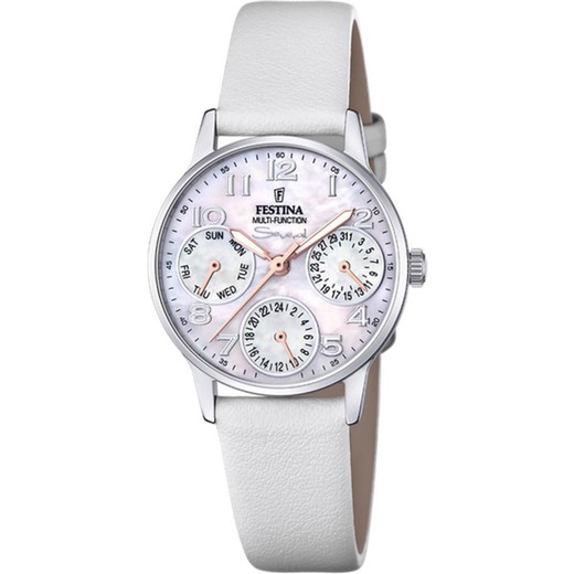 Rellotge Festina Dona F20540/1 Pell Blanca