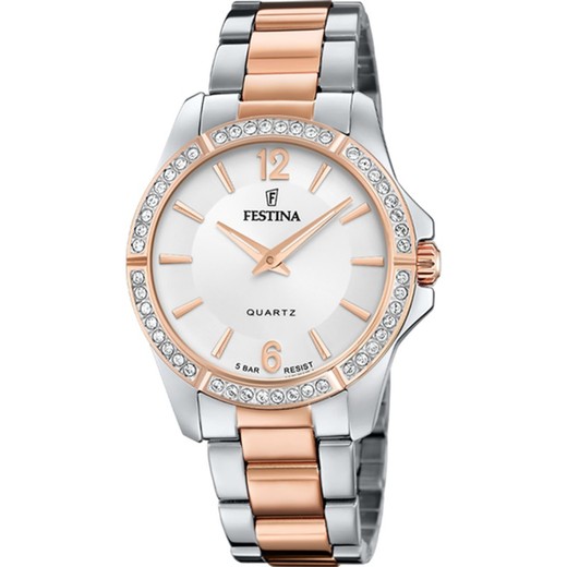 Reloj Festina Mujer F20595/1 Acero Bicolor Rosa Mademoiselle