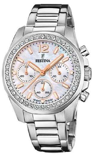 Festina Γυναικείο Ρολόι F20606/1 Ατσάλι