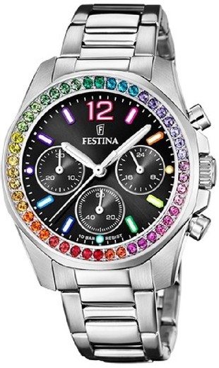 Festina Γυναικείο Ρολόι F20606/3 Ατσάλι