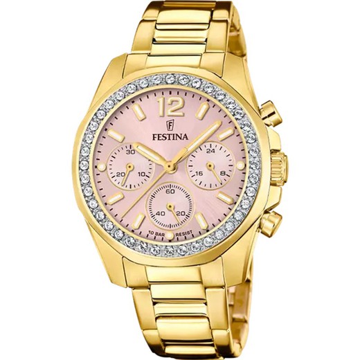 Reloj Festina Mujer F20609/4 Dorado Circonitas