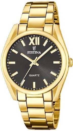 Festina Women's Watch F20640/6 Gold Steel