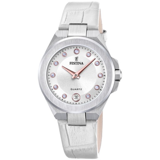 Reloj Festina Mujer F20701/1 Piel Blanca