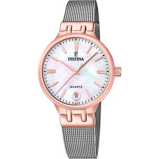 Reloj Festina Mujer F20715/1 Acero Bicolor Rosa Mademoiselle