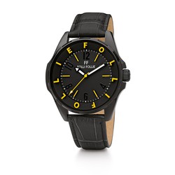 Reloj Folli Follie Hombre WF13Y006SPY Cuero Negro