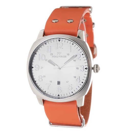 Reloj Folli Follie Hombre WT14T0015DNA Cuero Naranja