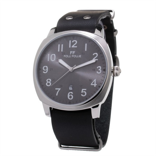 Reloj Folli Follie Hombre WT14T001SDN Cuero Negro