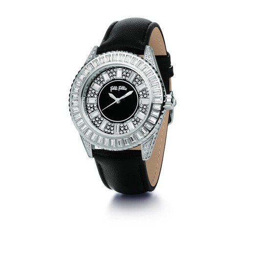 Reloj Folli Follie Mujer WF0A030SSK Piel Negro