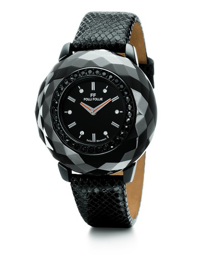 Reloj Folli Follie Mujer WF0E046SSK Piel Negro