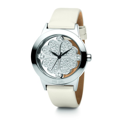 Reloj Folli Follie Mujer WF0T057SSZ Piel Blanco