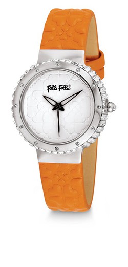 Reloj Folli Follie Mujer WF13A032SPW Piel Naranja