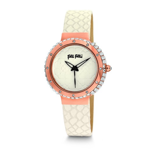 Reloj Folli Follie Mujer WF13B012SPI Piel Blanco