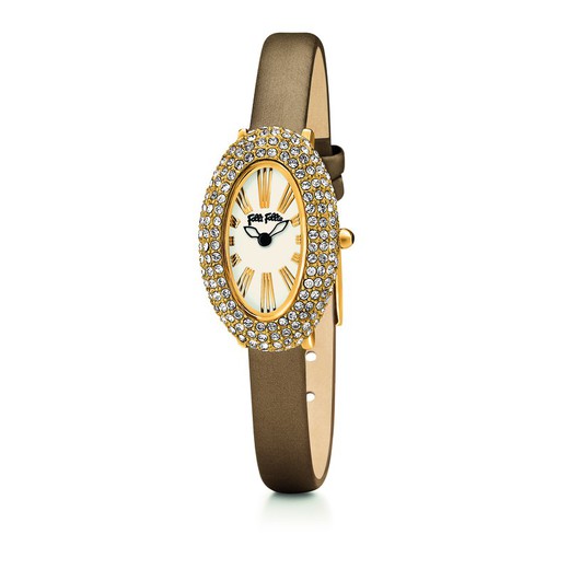 Reloj Folli Follie Mujer WF13C041SPW Piel Dorado