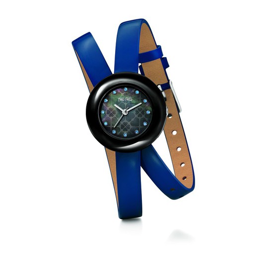 Reloj Folli Follie Mujer WF13F029SSU Piel Azul