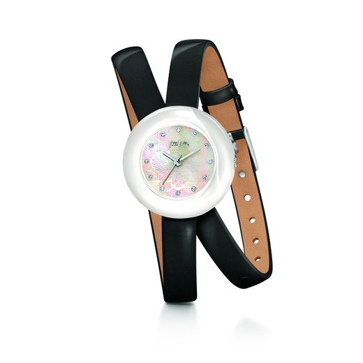 Reloj Folli Follie Mujer WF13F030SSK Piel Negro