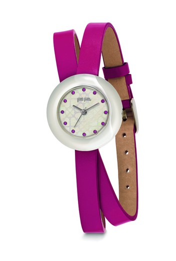 Reloj Folli Follie Mujer WF13F030SSP Piel Rosa