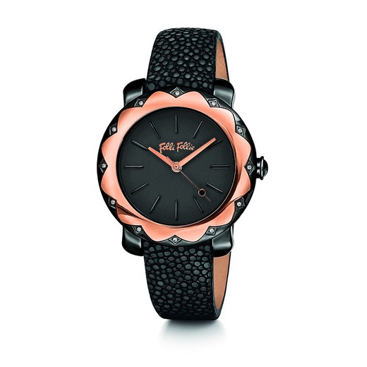 Reloj Folli Follie Mujer WF14E002SPK Piel Negro