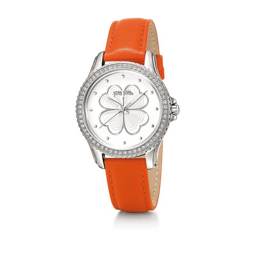 Reloj Folli Follie Mujer WF15A031SPW Piel Naranja