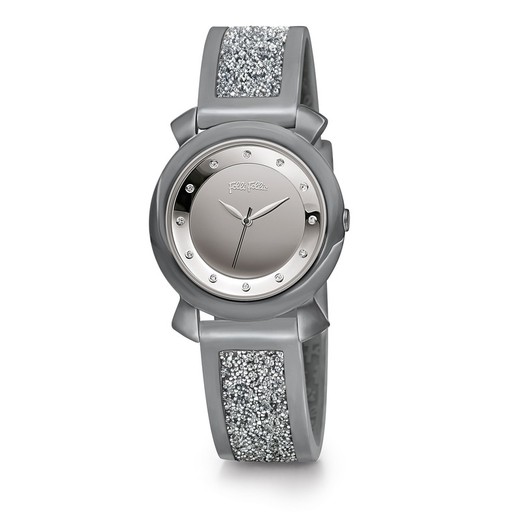 Reloj Folli Follie Mujer WF15T013ZS Piel Gris