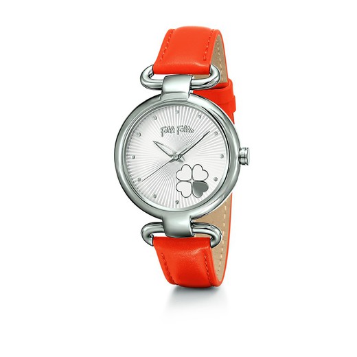 Reloj Folli Follie Mujer WF15T029SPW Piel Naranja