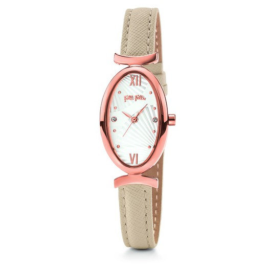 Reloj Folli Follie Mujer WF16R031SSB Piel Beige