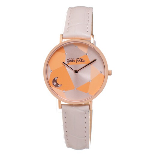 Reloj Folli Follie Mujer WF19R016SSG-PI Piel Beige