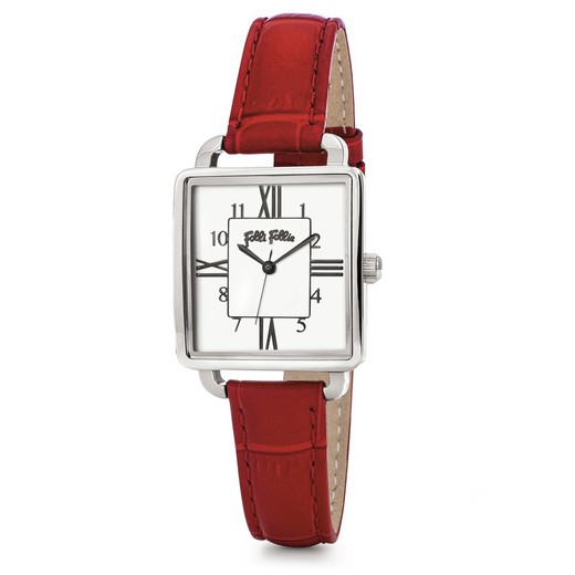 Reloj Folli Follie Mujer WF19T005SPW Piel Rojo