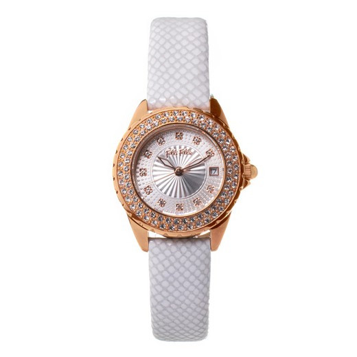 Reloj Folli Follie Mujer WF1B006ST Piel Blanco