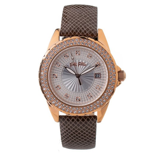 Reloj Folli Follie Mujer WF1B028STS Piel Gris