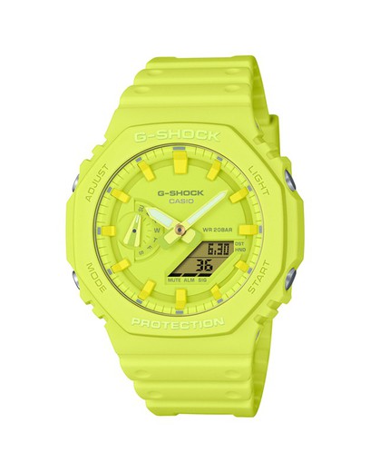 Rellotge G-Shock Casio GA-2100-9A9ER Sport Groc