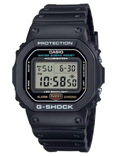 Orologio da uomo G-Shock Casio DW-5600UE-1ER Nero sportivo