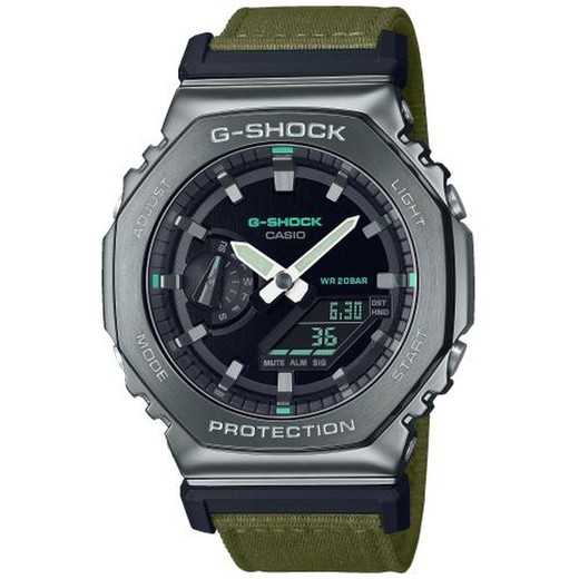 Męski zegarek G-Shock GM-2100CB-3AER Zielony materiał