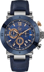 Ανδρικό ρολόι GC X90013G7S Blue Leather