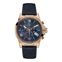 Orologio da uomo GC Y08003G7 in pelle blu