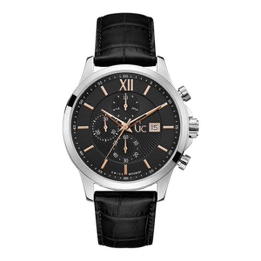 GC Men's Watch Y27001G2 Black Leather