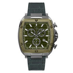 GC Men's Watch Y83011G9MF Green Leather