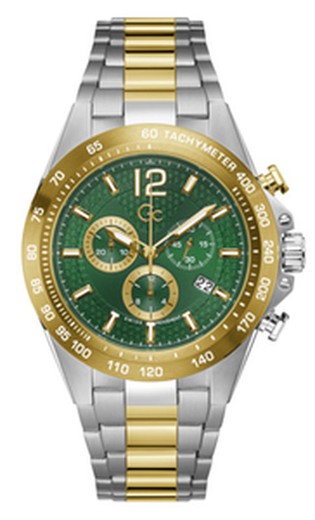 Reloj GC Hombre Z07008G9MF Bicolor Plateado Dorado