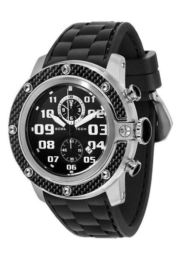 Reloj Glam Rock Hombre GR33102 Silicona Negro