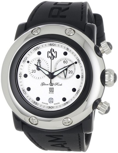 Reloj Glam Rock Hombre GR62116 Silicona Negro