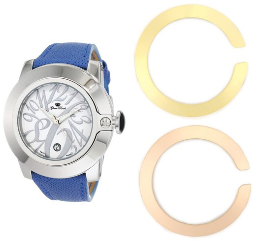 Reloj Glam Rock Mujer GR32080 Cuero Azul