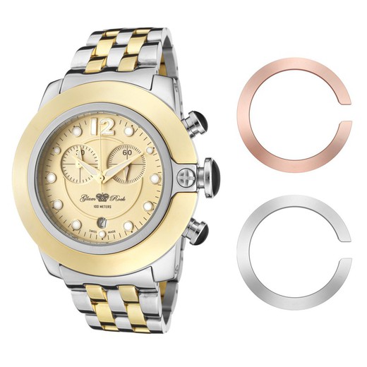 Reloj Glam Rock Mujer GR32159 Acero Plateado