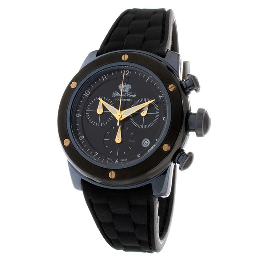 Reloj Glam Rock Mujer GR50112 Silicona Negro