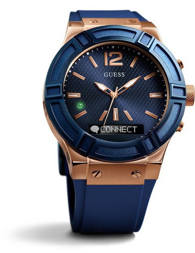 Guess Relógio Masculino C0001G1 Connect Blue