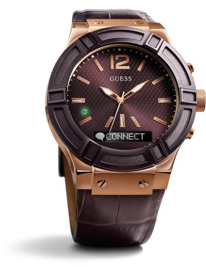 Guess Men's Watch C0001G2 Connect Brown