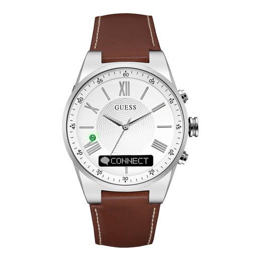 Guess Ανδρικό ρολόι C0002MB1 Connect Brown Leather