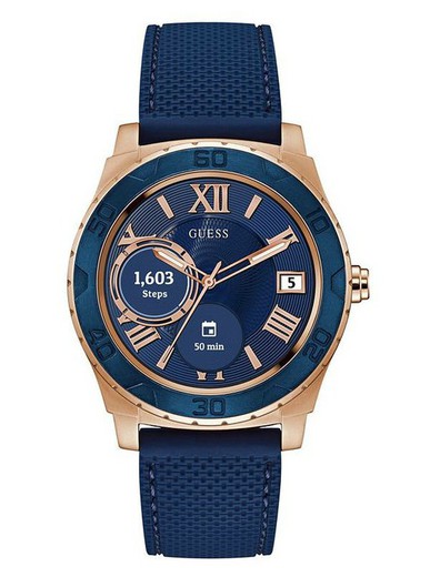 Męski zegarek Guess C1001G2 Touch Ace Mens Connect Blue Smartwatch