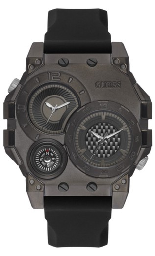 Ανδρικό ρολόι Guess GW0321G2 Μαύρο