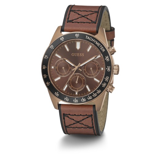 Guess Men's Watch GW0331G1 Brown Leather