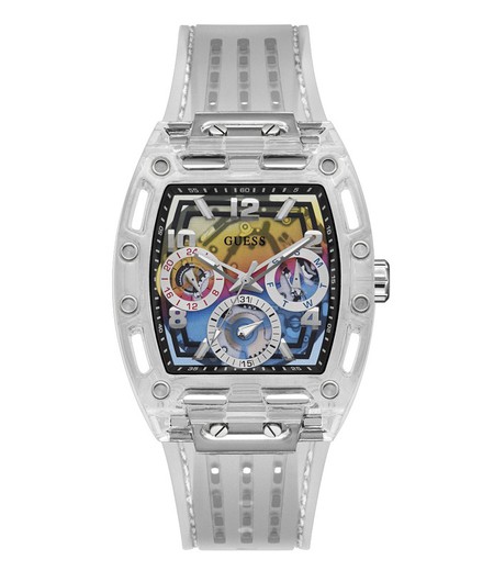 Męski zegarek Guess GW0499G3 Przezroczysty
